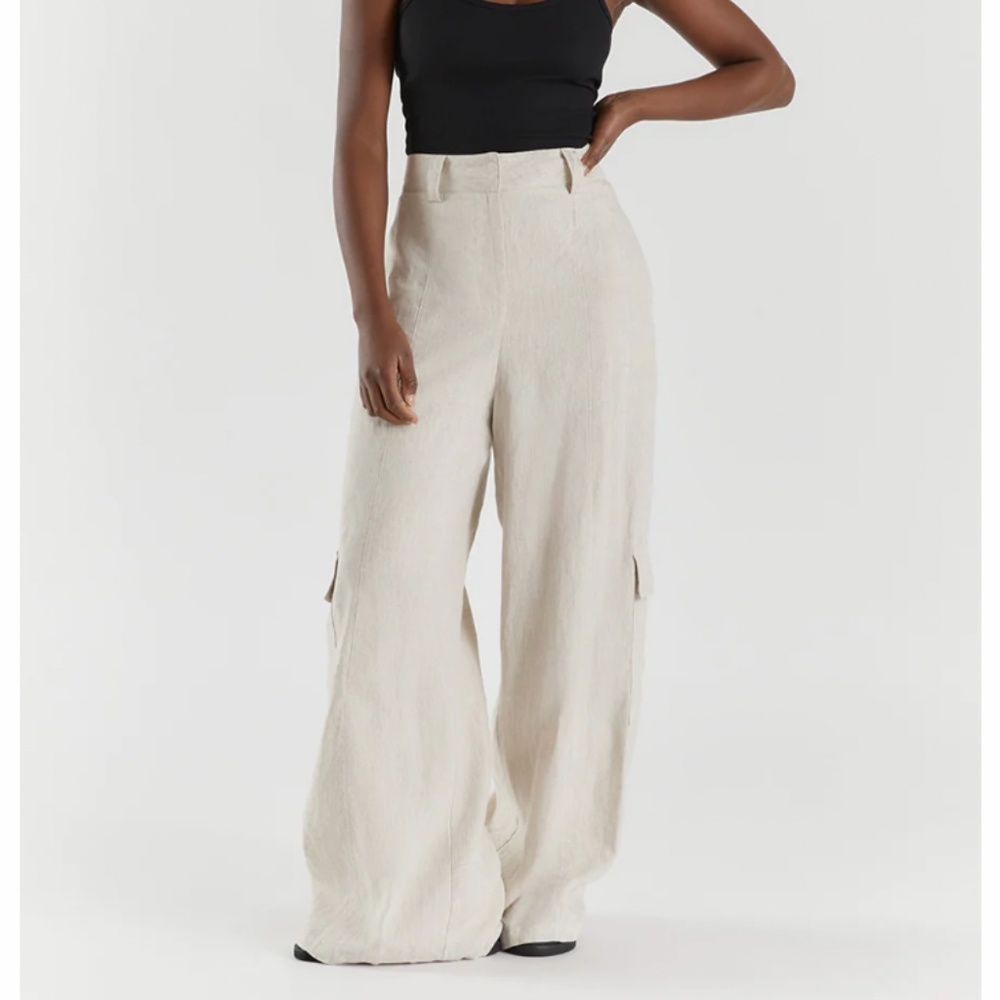Diish Wide Leg Linen Pants